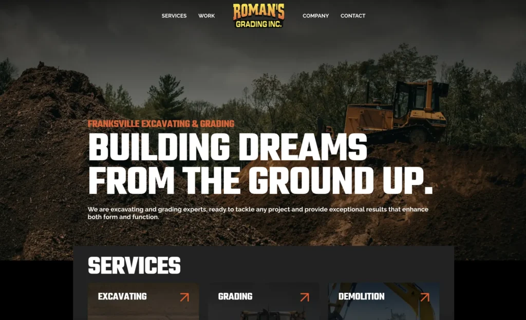 Layerly portfolio romains grading construction