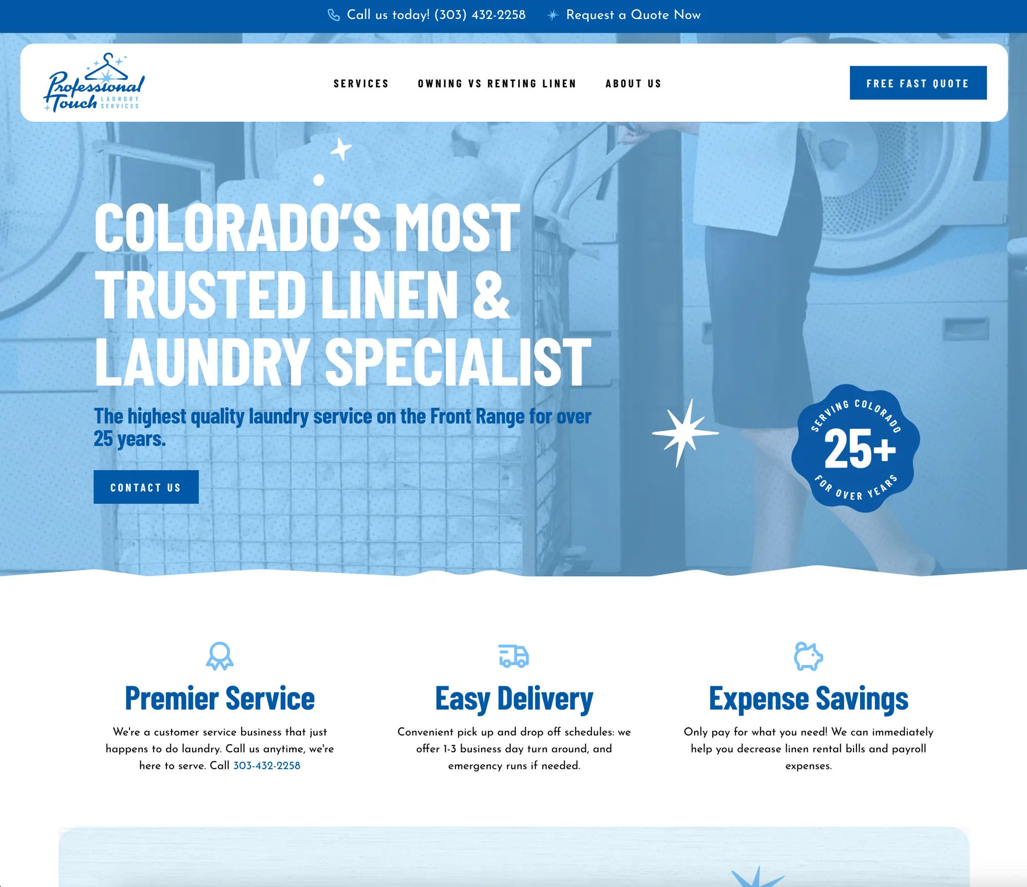 professional touch laundry services in colorado
