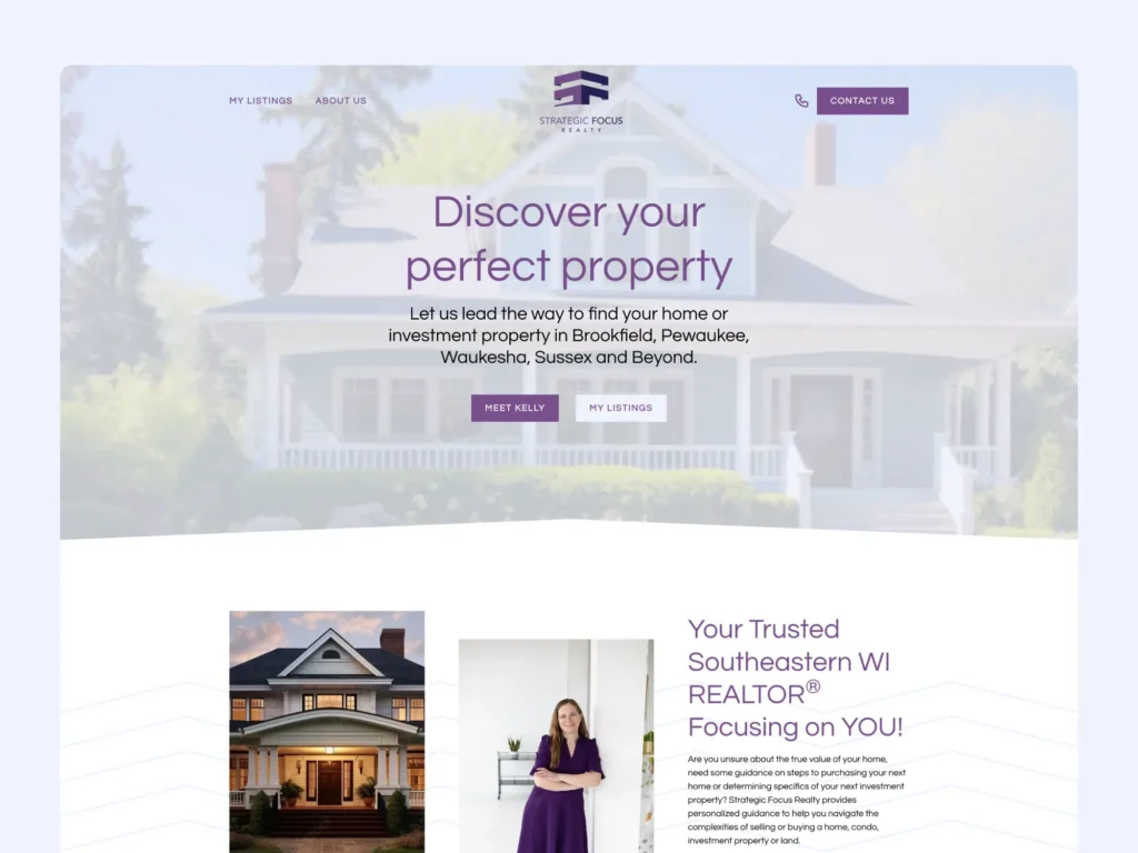 strategic focus realty website homepage