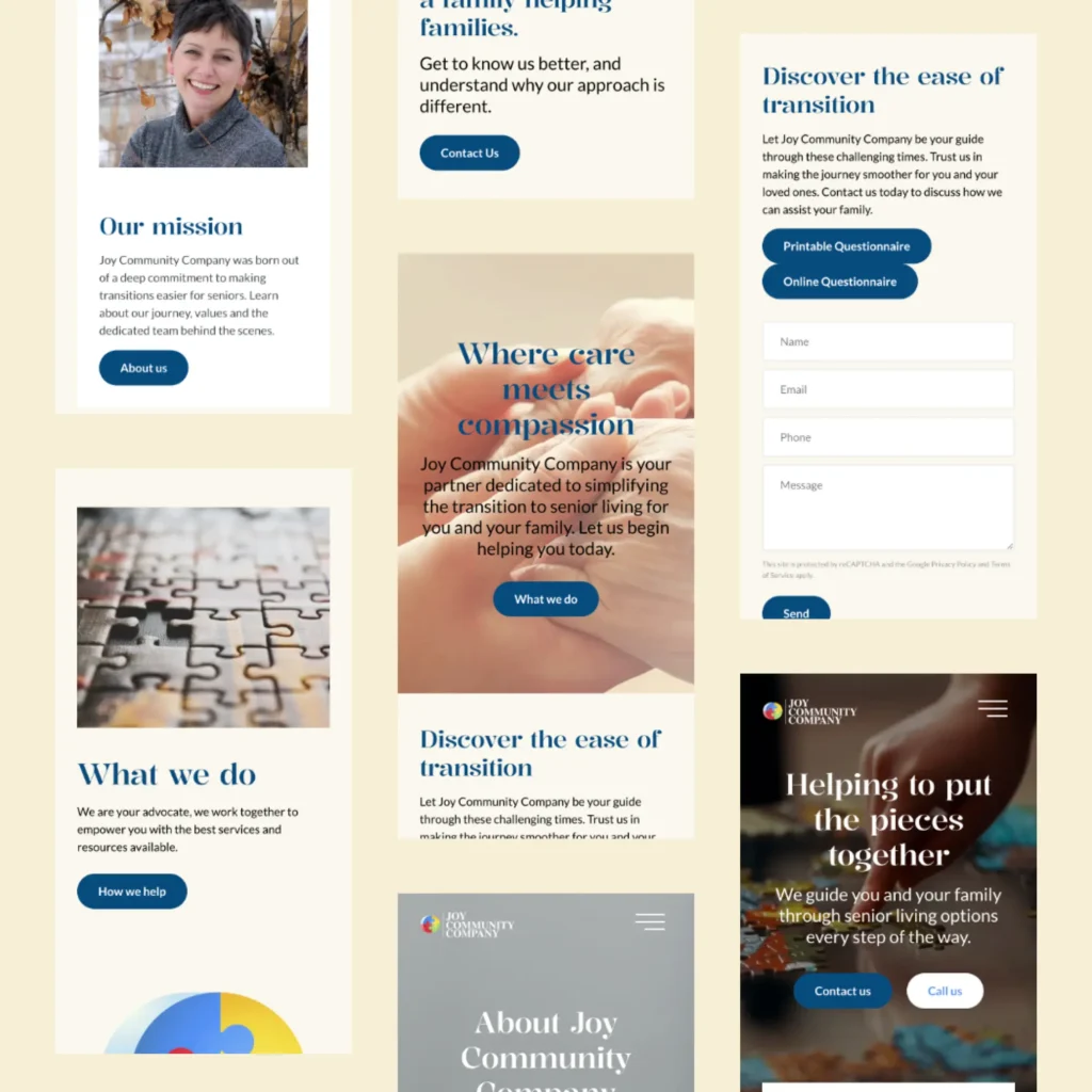 joy community co website design 4