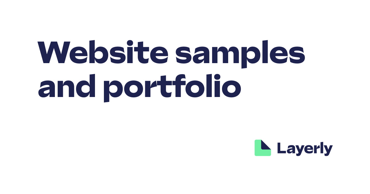 Portfolio - Featured small business websites made by Layerly