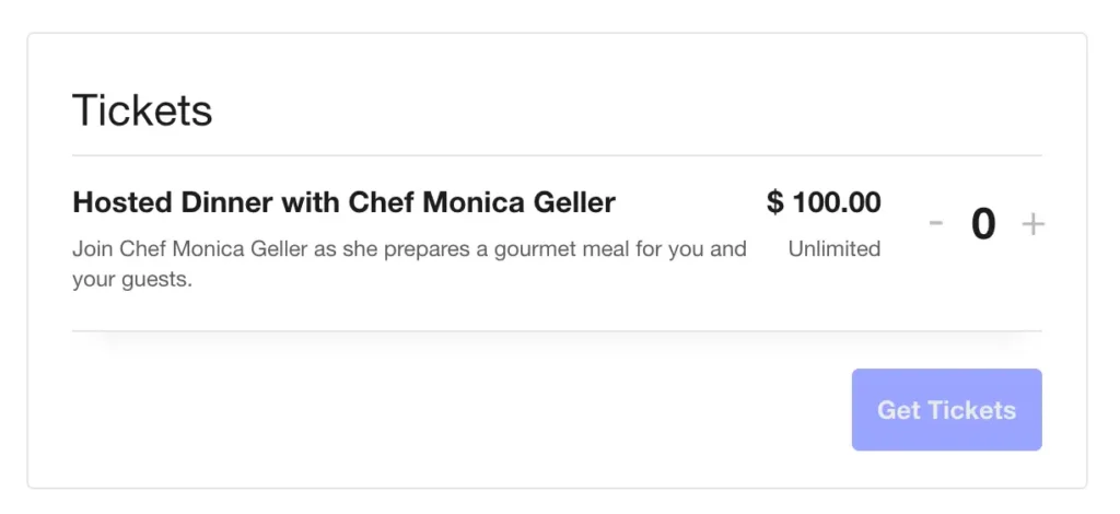 Purchase tickets for event