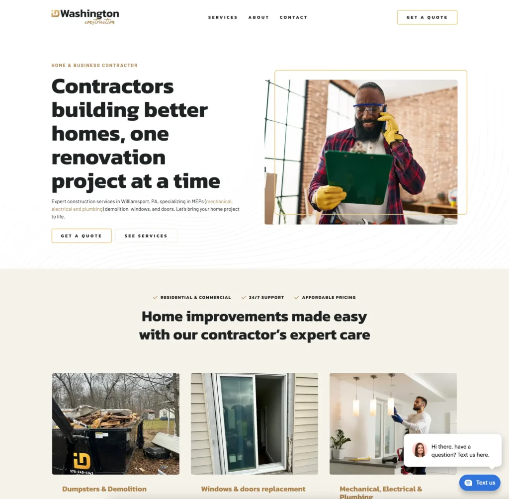 Id washington construction