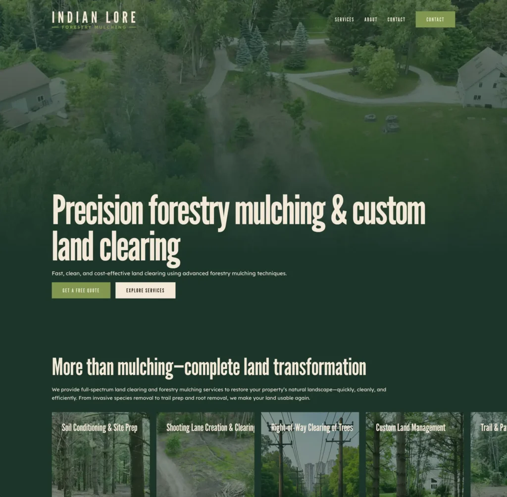 Indian lore forestry mulching